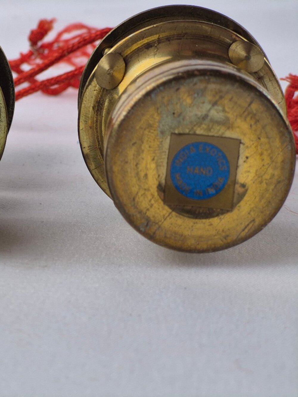 Vintage House of Lloyd Brass Coach Lamp Ornaments Set of 4 - Picture 9 of 15